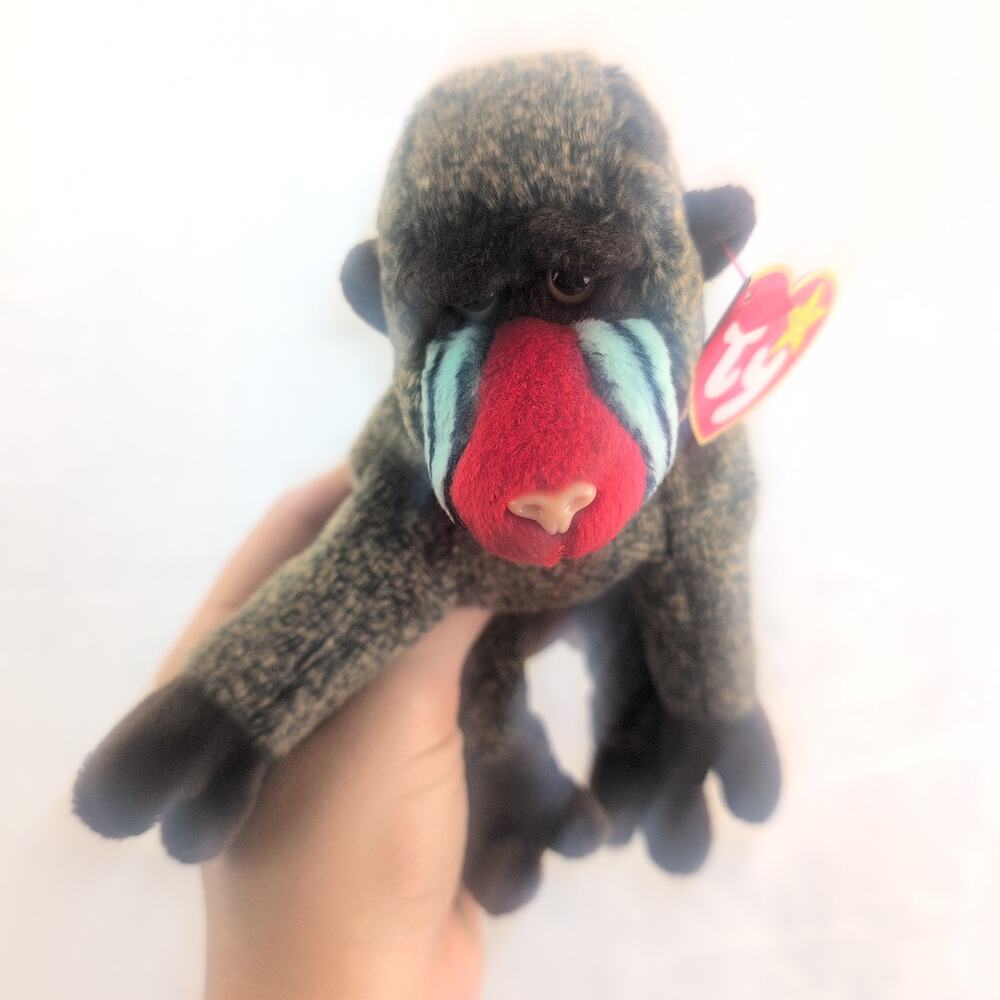 1999 Ty Beanie Baby "Cheeks" The Baboon With Tag